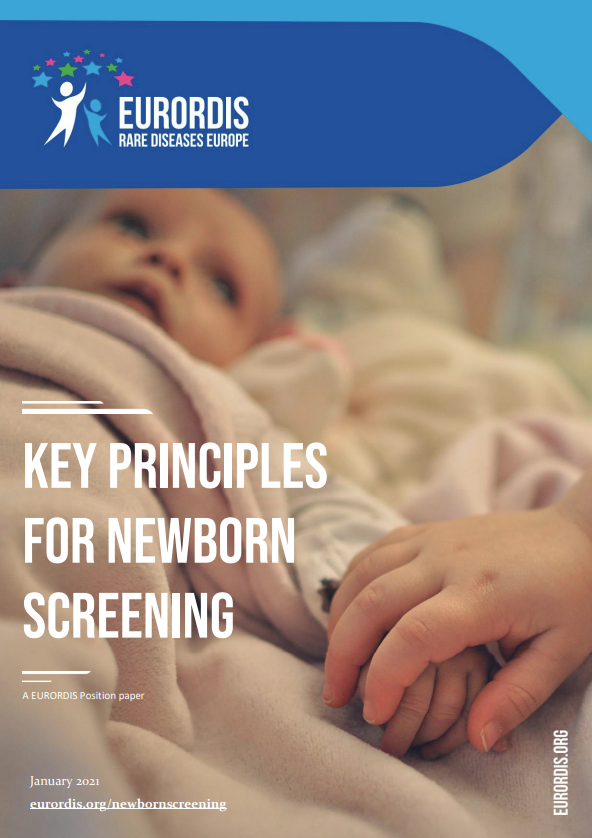 front cover of document with photo of newborn
