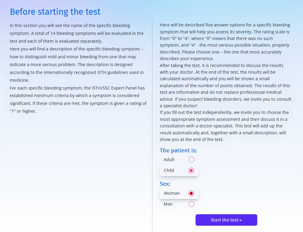 screenshot of questionnaire 